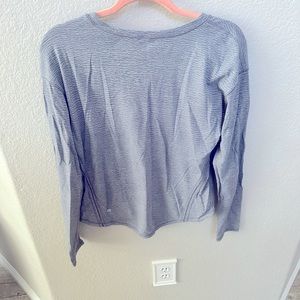 Grey size 10 lululemon long sleeve crew neck
